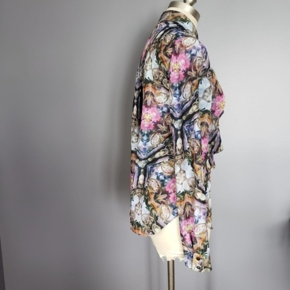 NWT RACHEL Rachel Roy full sleeve SHIRT sz S - Picture 3 of 5